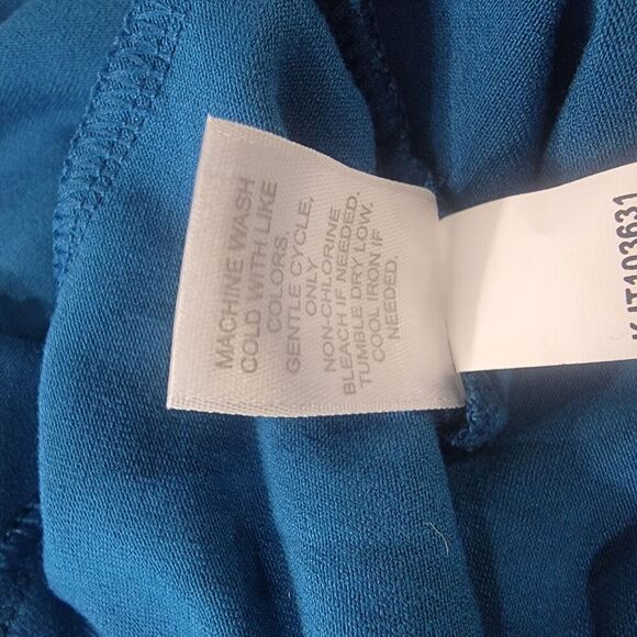 J. Jill Wearever Collection Single Button Cardigan Teal Womens Small Slinky - Picture 11 of 14